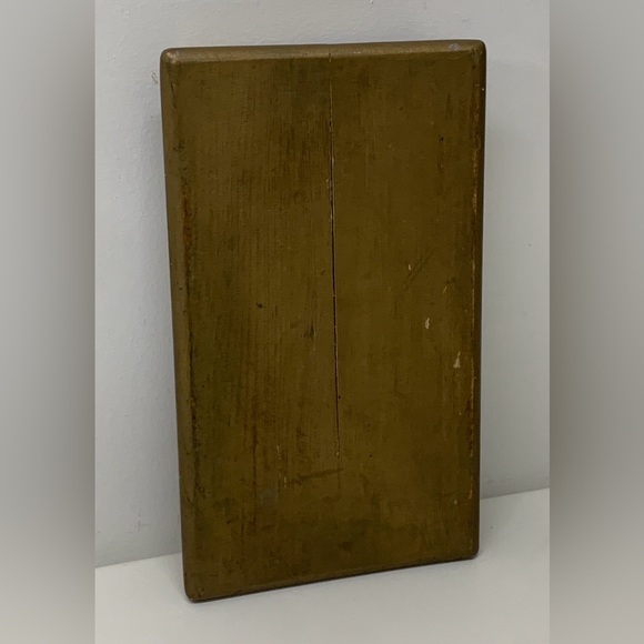 Vintage Artisan Hand Crafted Gold Painted Folding Wooden Stool - Picture 11 of 16